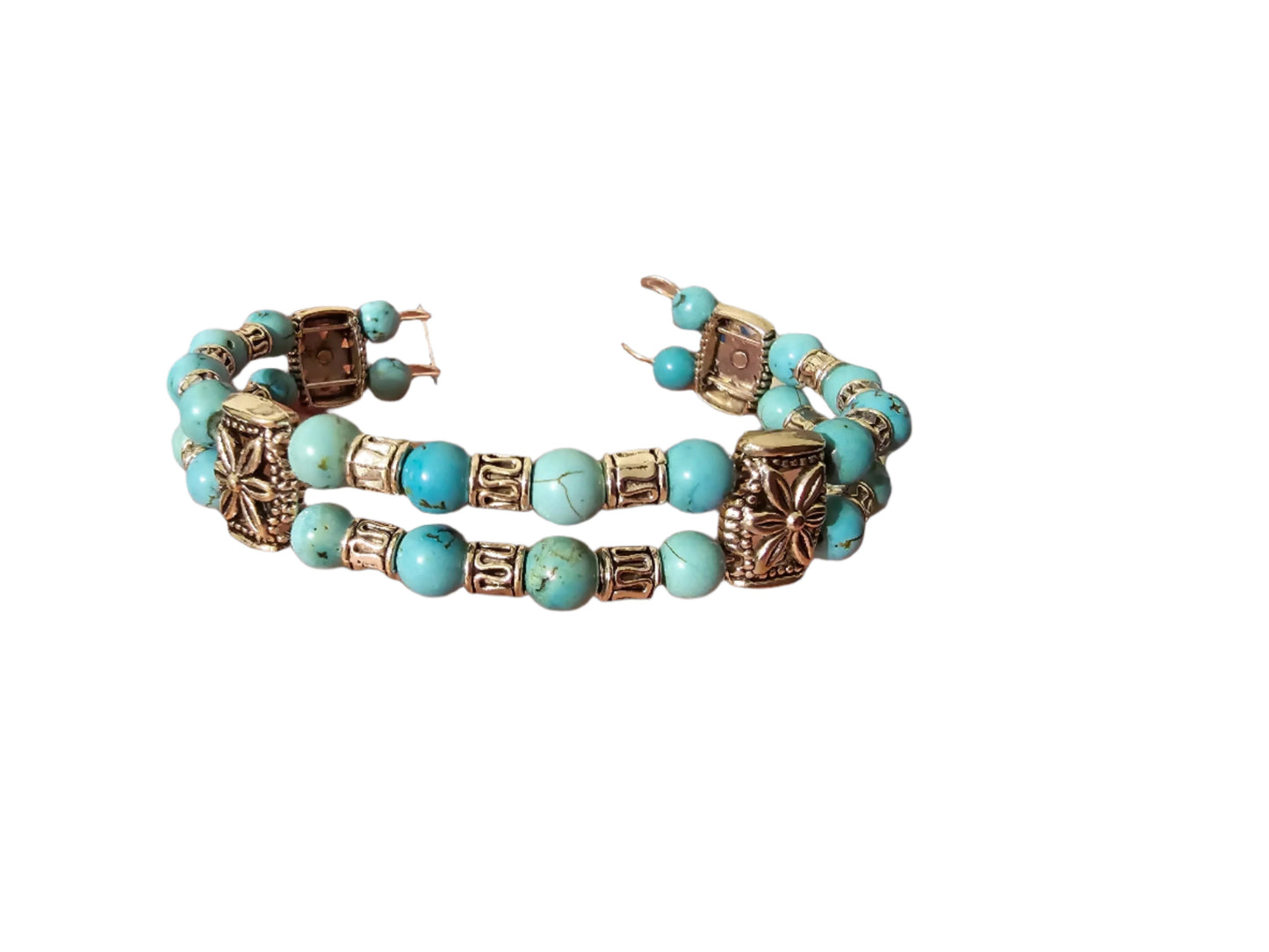 Peace & Tranquility- Turquoise Cuff Bracelet