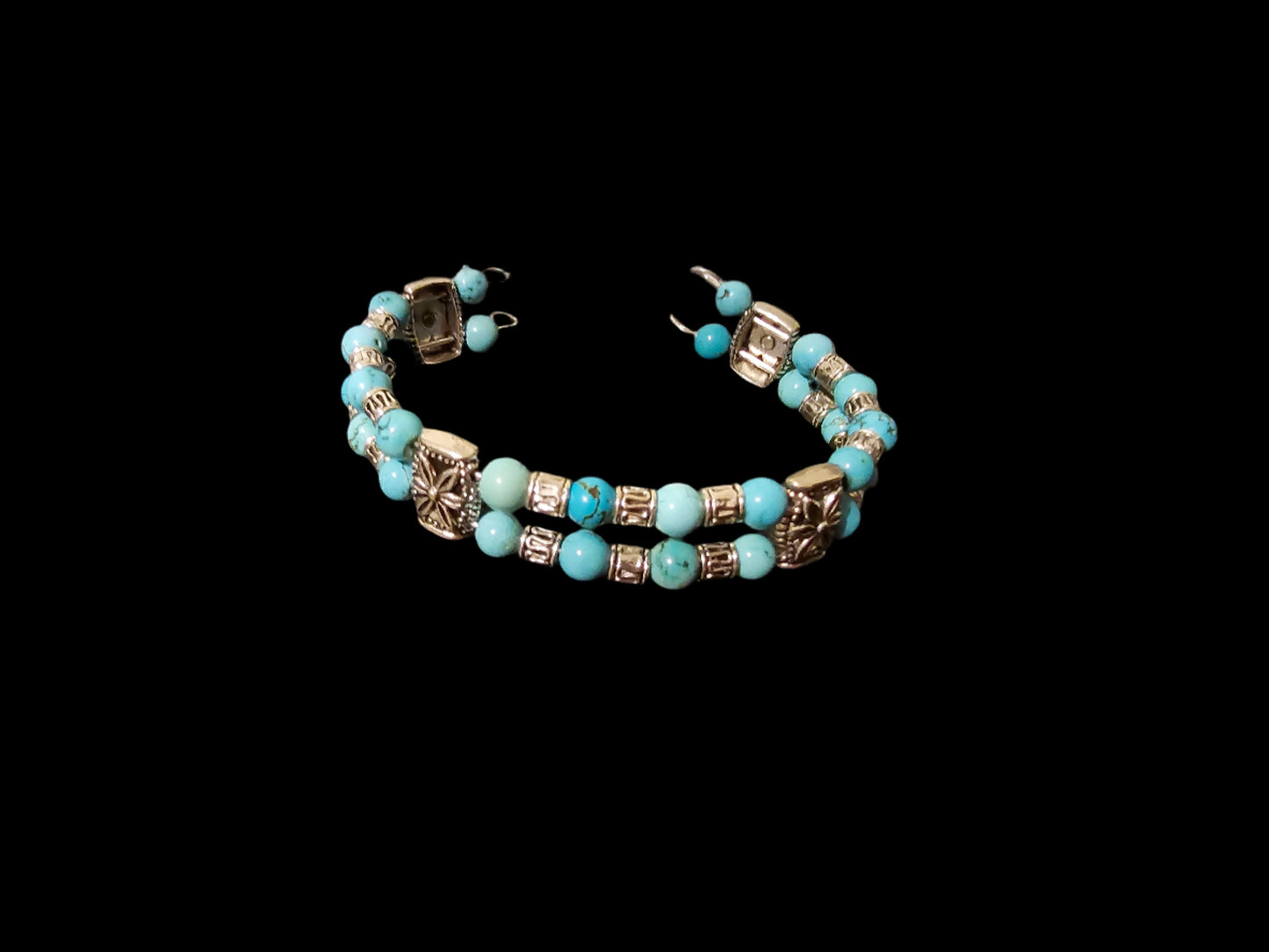 Peace & Tranquility- Turquoise Cuff Bracelet
