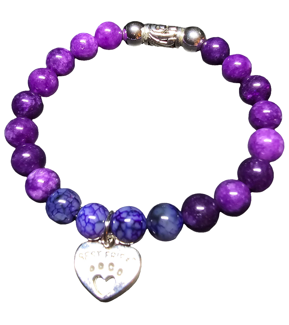 Amethyst- Stretch Bracelet- Mystical Bond